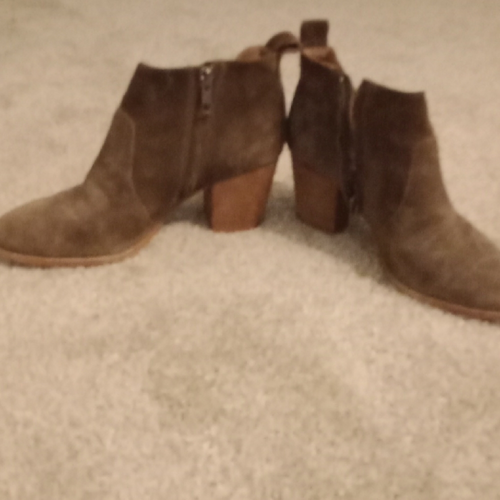 Brown Suede Ankle Boots Madewell